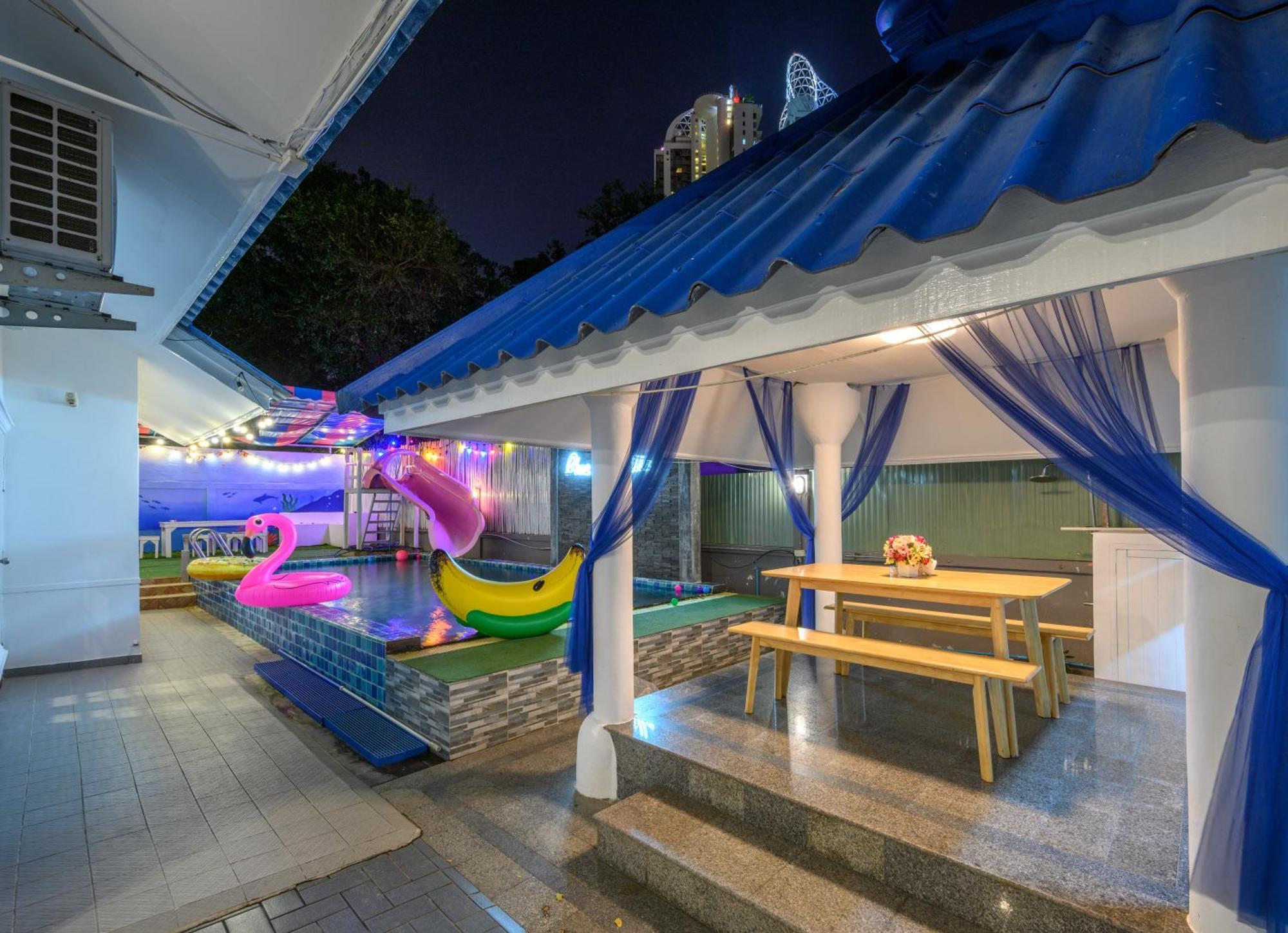 Blue Pool / 350m To / Big Pool With Slider