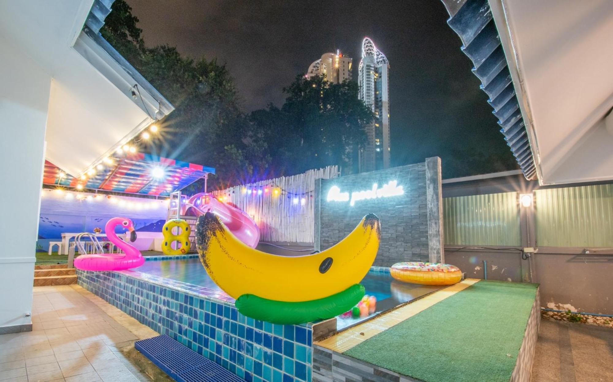 Blue Pool / 350m To / Big Pool With Slider Villa Jomtien Beach