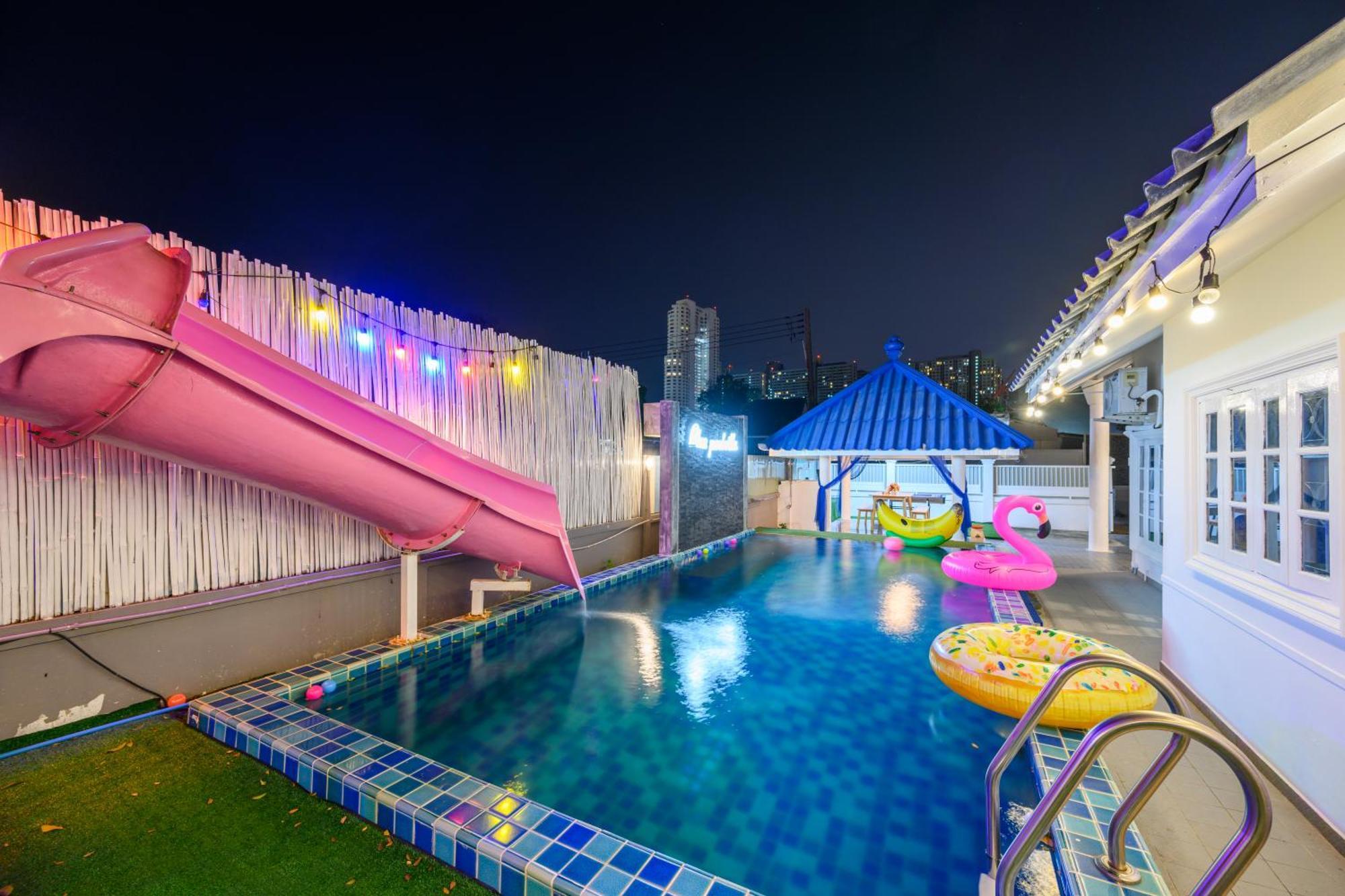 Blue Pool / 350m To / Big Pool With Slider