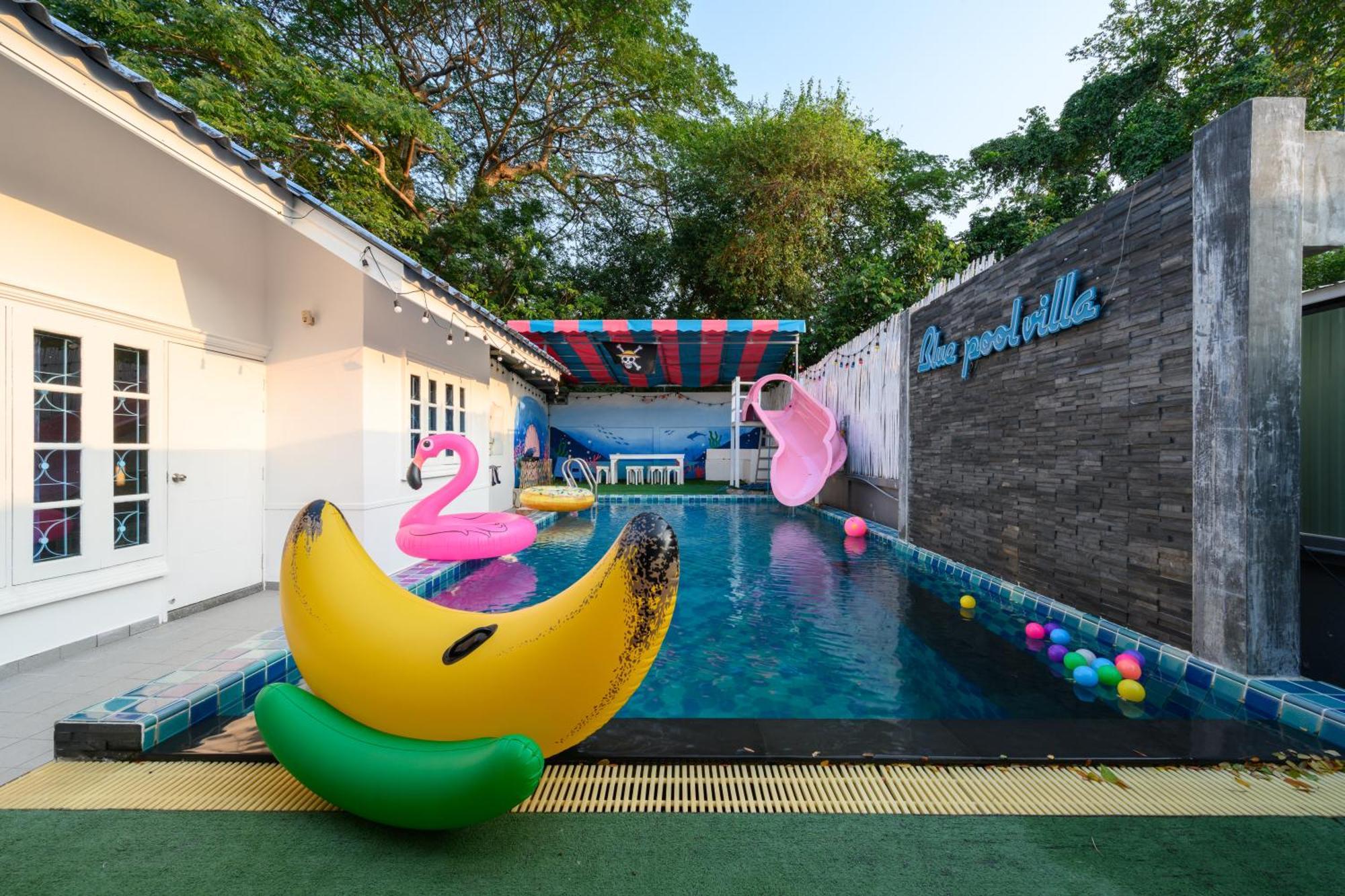 Blue Pool / 350m To / Big Pool With Slider