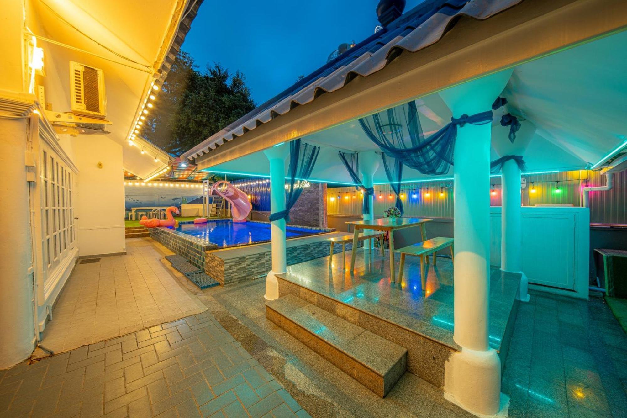 Blue Pool / 350m To / Big Pool With Slider * หาดจอมเทียน