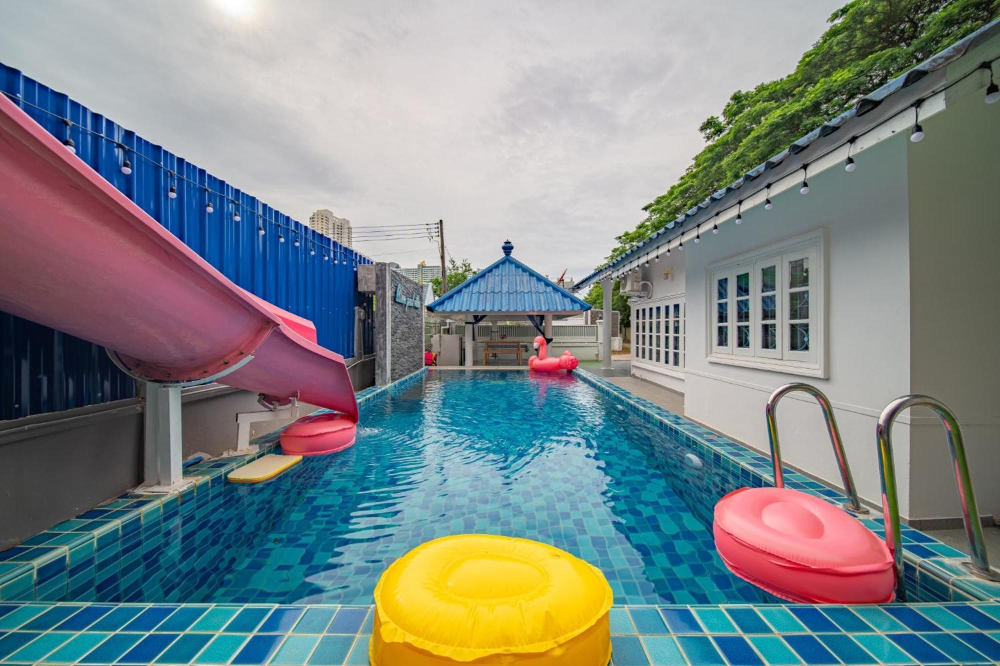 Blue Pool / 350m To / Big Pool With Slider วิลล่า หาดจอมเทียน